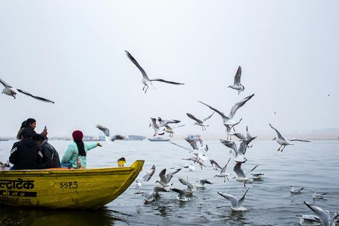 Varanasi: Private City Tour with Boat Ride & Ganga Aarti Full Day Tour with guide only