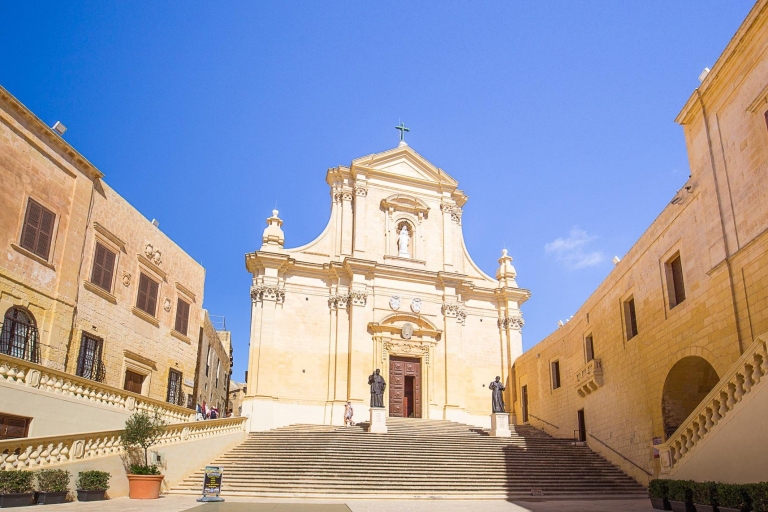 Gozo Day Pass Ferry and Hop-on Hop-off buses with audio Tour From and back to Bugibba in Malta