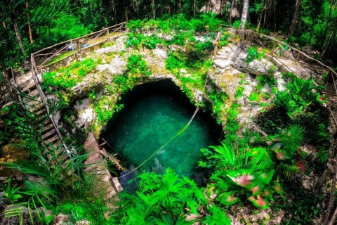 Cancún: Cenotes Day Trip with Ziplining and Paddleboarding