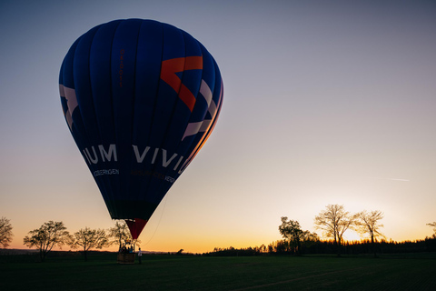 From Prague: Hot Air Balloon Ride with Champagne and Snacks Premium Flight Experience