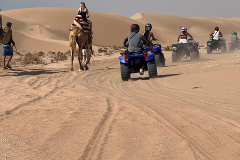 Agadir: Quad Bike and Camel Ride Desert & Beach Tour