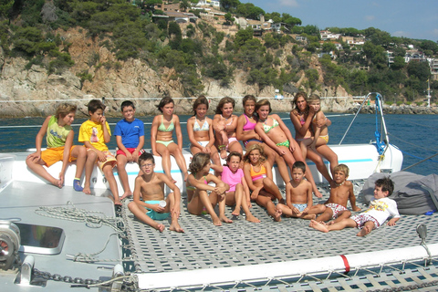 Lloret de Mar: Catamaran Sailing Cruise with BBQ and Drinks Afternoon Catamaran Sailing Cruise with Barbeque & Drinks