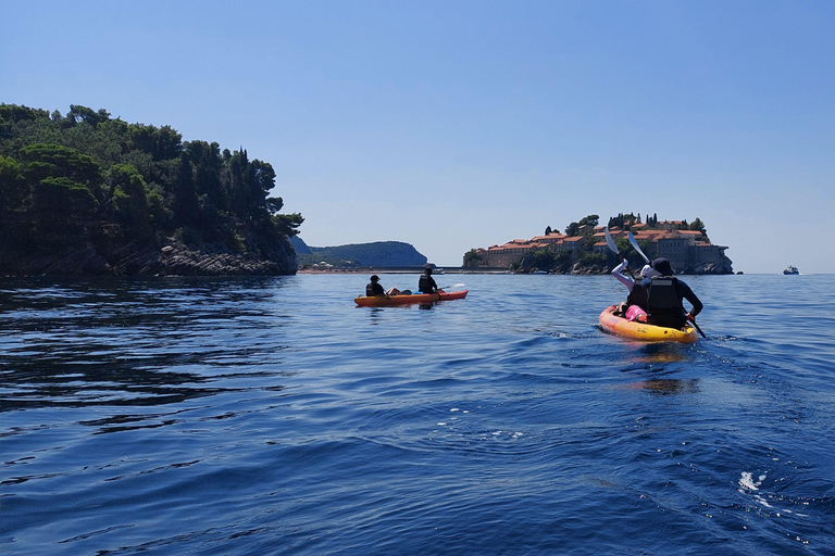 Budva : Excursion en kayak de la plage de Becici à l&#039;île de Sveti Stefan