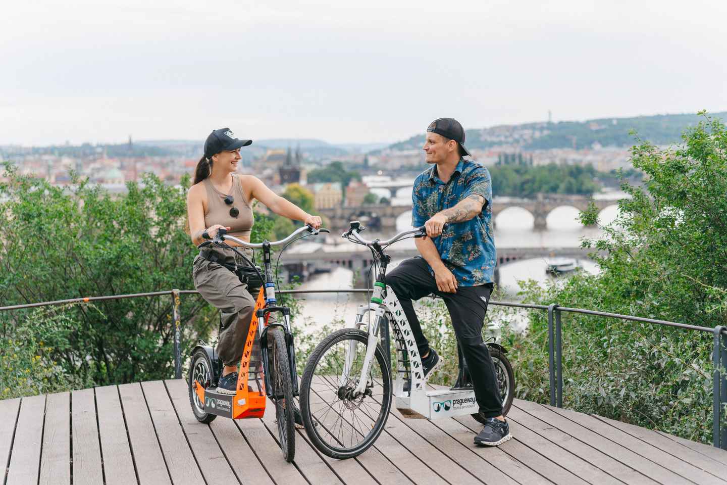 Prague: E-Scooter Grand City & Panoramas Small-Group Tour