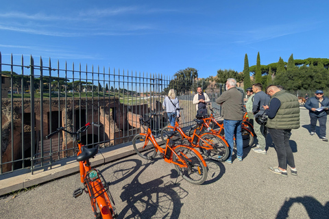 Roma: tour guiado en bici o bici eléctrica con guía localOpción de bicicleta