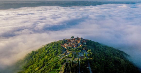 Von Vrsar-Poreč: Motovun und Grožnjan Tagestour