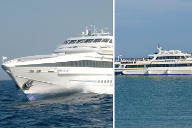 Naples: Fast Ferry Journey Between Naples and Sorrento Ferry from Sorrento → Naples (One Way)