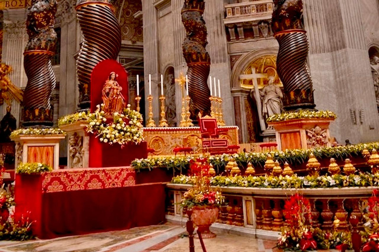 St.Peter’s Basilica tour, Grottoes, papal tomb & Dome access Guided tour of St.Peter’s Basilica, Grottoes, papal tomb.