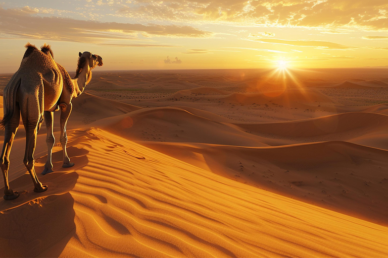 Agafay Sunset: Camel Ride, Dinner & Fire Show – Book Now!