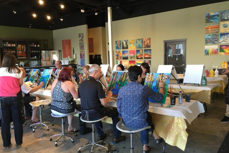 San Mateo: Paint & Sip Experience for Large Groups