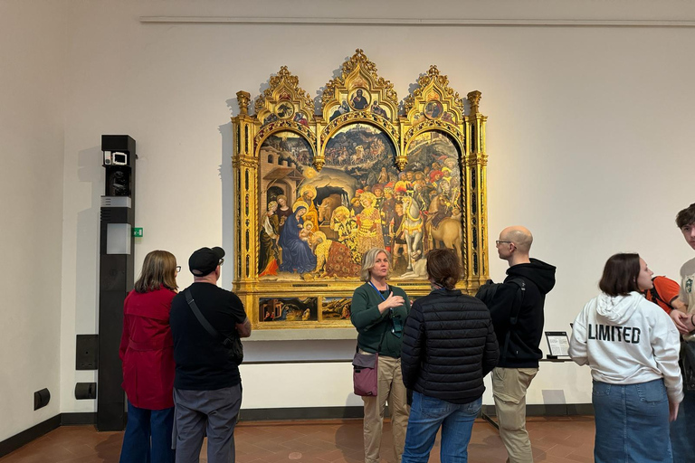 Florencia: Visita VIP sin hacer cola a la Galería de los UffiziTour en grupo en francés