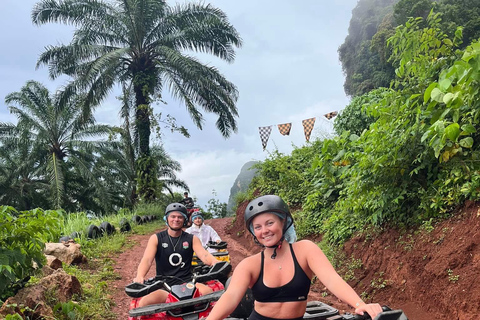 Krabi: ATV Nature Viewpoint & Zipline with Pickup Single rider : 30-Min ATV + Zipline Adventure