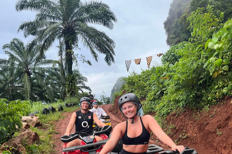 Krabi: ATV Nature Viewpoint & Zipline with Pickup Single rider : 30-Min ATV + Zipline Adventure