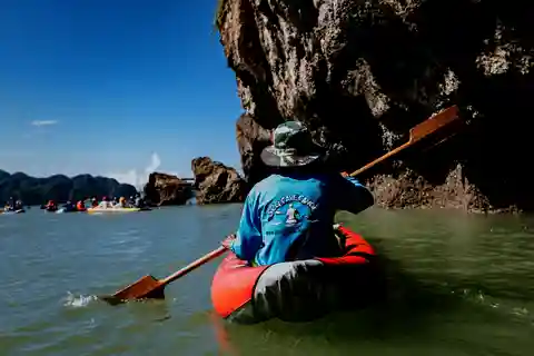 Phuket : Excursion en canoë de mer et plancton rougeoyant en catamaran rapide