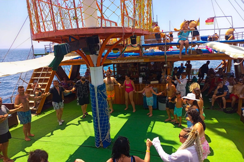 Alanya: Hidden Caves & Cleopatra Beach Catamaran Cruise Without Hotel Transfer