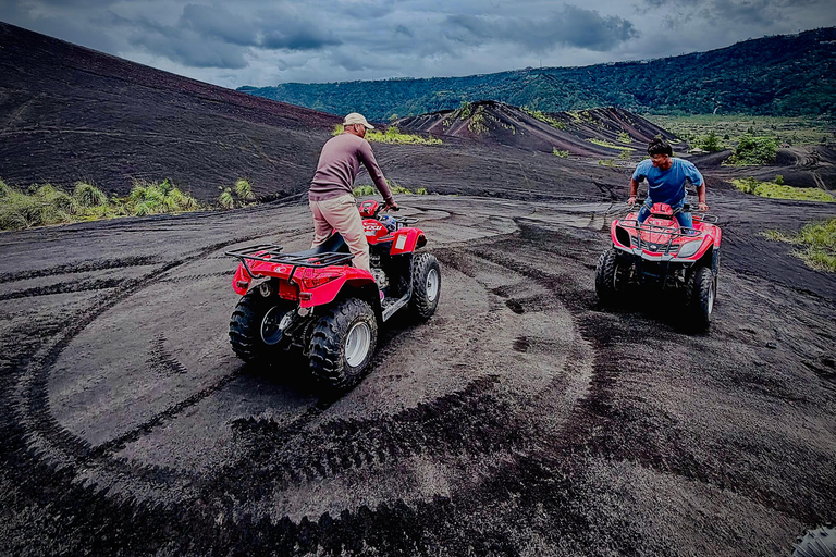 Bali: Mt Batur Black Lava ATV Quad Bike Adventure Tandem Quad Ride with Round Transfer