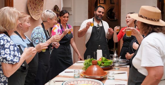Cours de cuisine marocaine dans la médina de Marrakech