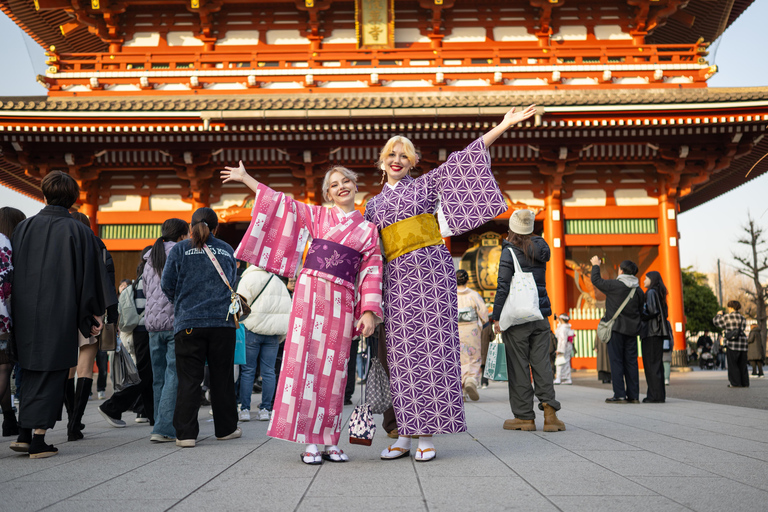 Tokyo: Luxury Kimono Walking Tour w/ Local Guide opt. Vegan