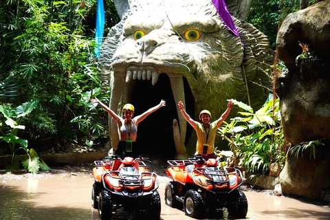 Ubud: Mud, Jungle & Tiger Cave ATV Ride with Lunch Single ATV Ride with Ala Carte Lunch