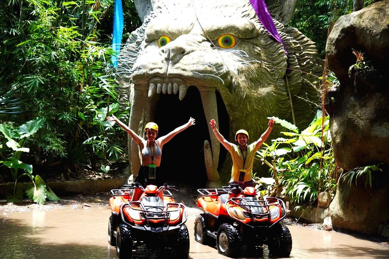 Ubud: Mud, Jungle & Tiger Cave ATV Ride with Lunch Single ATV Ride with Ala Carte Lunch