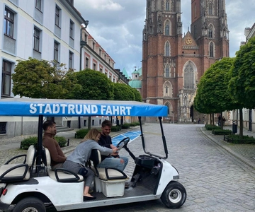 Breslavia: tour privato in golf cart con visita turistica e degustazione di birra
