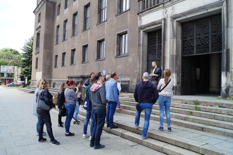 Krakow: Communist History Experience Tour Electric Golf Cart Shared Nowa Huta Tour by Golf Cart (Audio Guide)