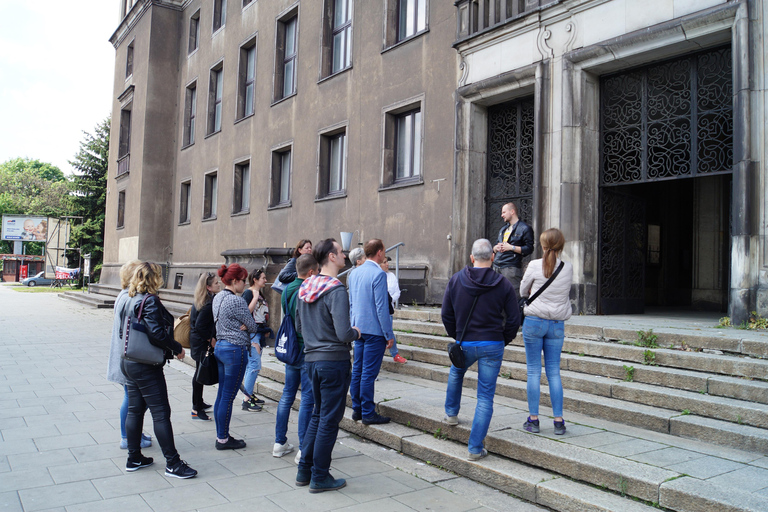 Krakow: Communist History Experience Tour Electric Golf Cart Shared Nowa Huta Tour by Golf Cart (Audio Guide)