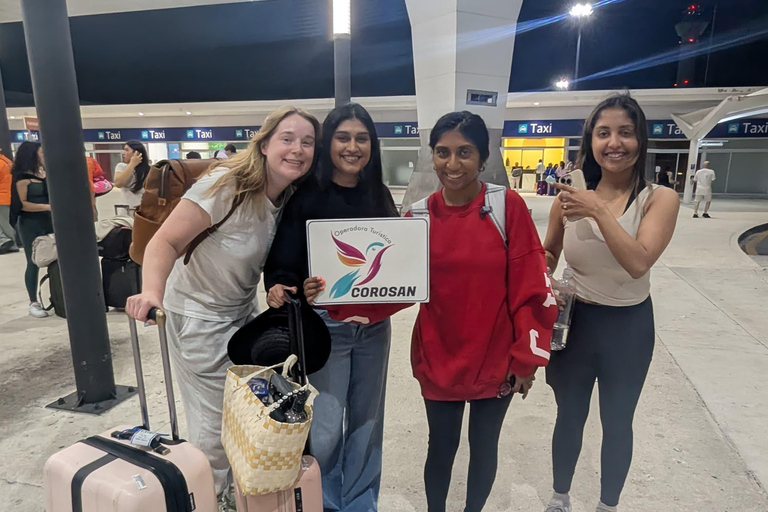 Cancun: Prywatny transfer z lotniska do strefy hotelowejLotnisko Cancun - strefa hotelowa Cancun w obie strony