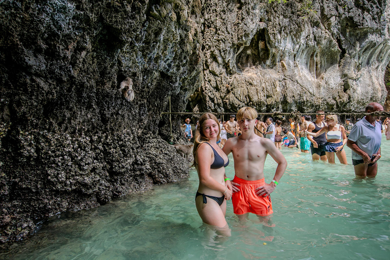 Phi Phi: Um dia de lancha rápida para Maya Bay com snorkelingPhi Phi: Lancha rápida de um dia para Maya Bay com mergulho com snorkel