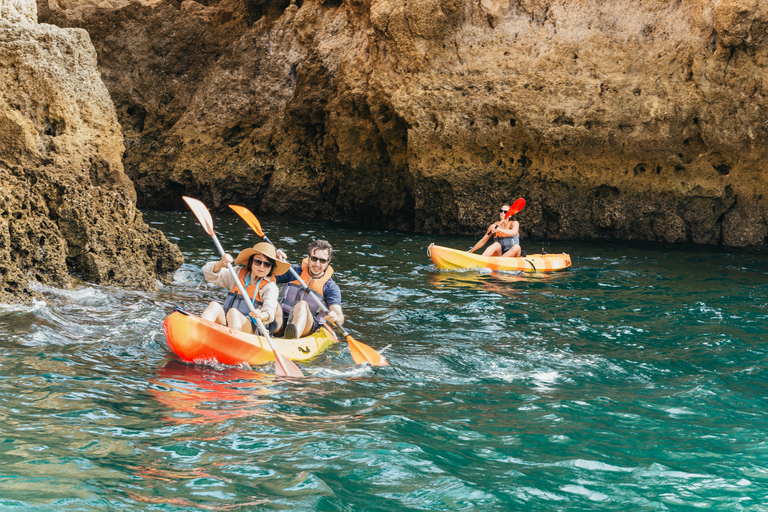 Depuis Lagos : kayak et exploration de grottes en bateau