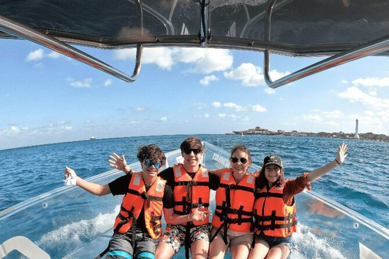 Cancun: Transparent Boat Tour with Soft Drinks
