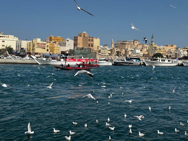 Dubai: Abra Cruise with Old Town &amp; Street Food Walking Tour