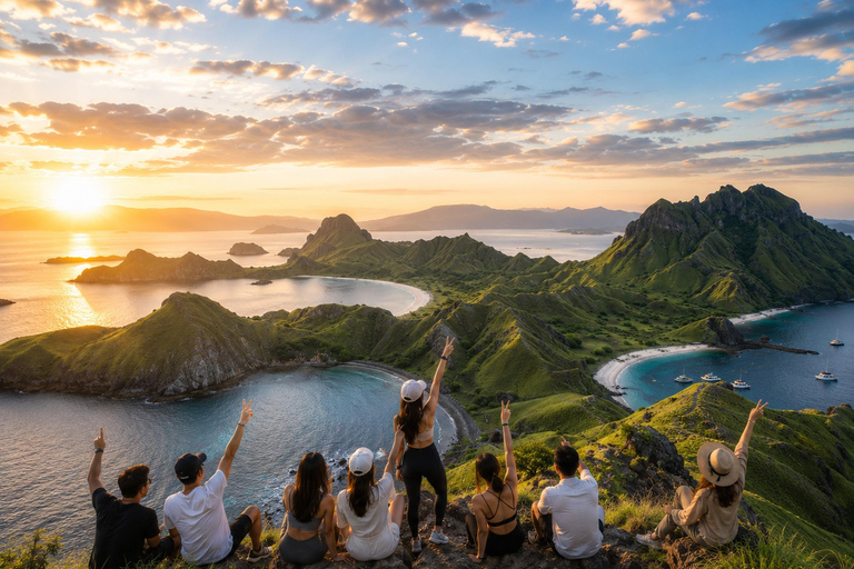 Labuan Bajo: 2-Day Komodo & Pink Beach Tour with Town Dinner Dorm (15 pax/room) 8 Island Stops, No Dinner, No Souvenirs