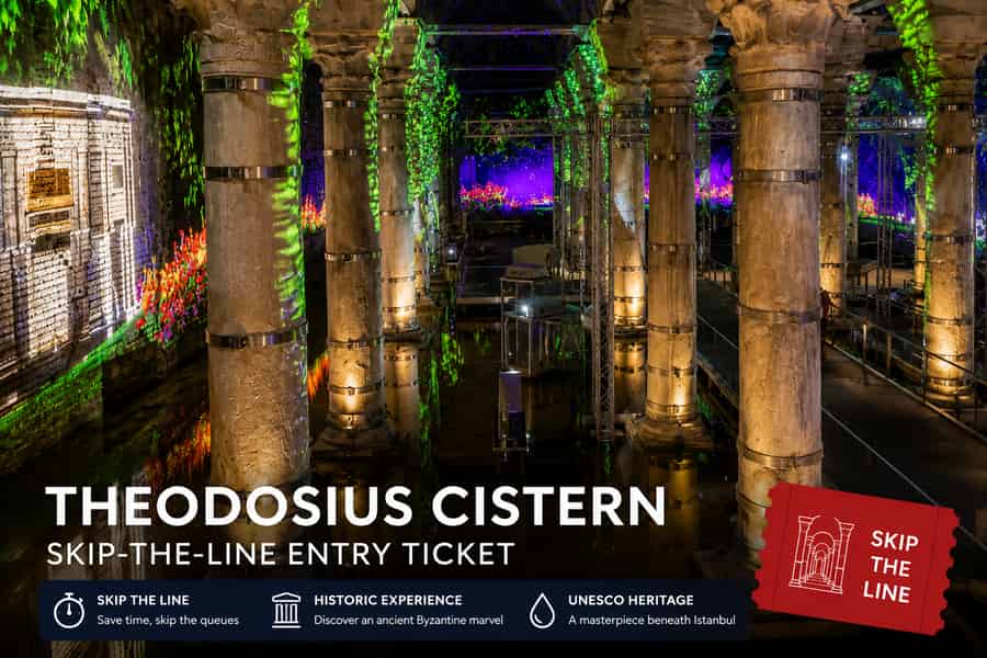 Theodosius-Zisterne: Eintrittskarte ohne Anstehen. Foto: GetYourGuide Theodosius-Zisterne: Eintrittskarte ohne Anstehen. Foto: GetYourGuide