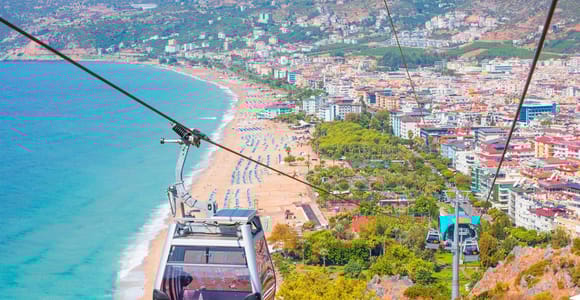 Alanya: Stadtrundfahrt mit Blick auf den Sonnenuntergang und Seilbahn