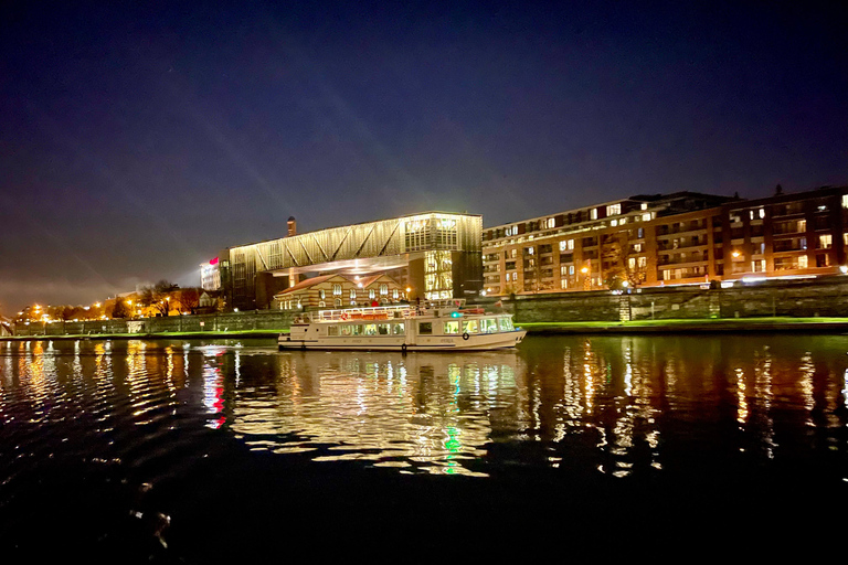 Cracovie : visite privée en bateau en soirée