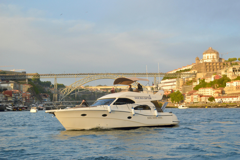 Porto: Luxury 7 Bridges Cruise, Port Wine Tasting & Sunset Shared Sunset Cruise with Welcome Drink