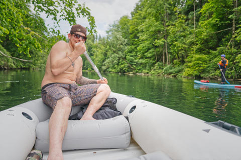 Lambach: Raft, kayak, or SUP river tour through Traun Gorge – Natura 2000 Dream Gorge with rafting boat, kayak, stand-up paddle board / TraunXperience