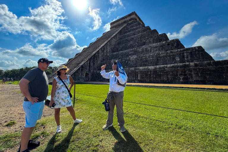 Chichen Itza : Visite guidée avec Valladolid &amp; Cenote ChichikanCircuit avec prise en charge à l'hôtel depuis Cancun ou Riviera Maya