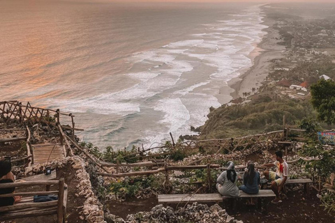 Beautiful Sunset at Bukit Shoka Viewpoint from Yogyakarta