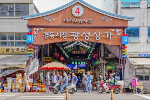 Séoul : Visite d'une demi-journée sur la médecine orientale et la guérisonSéoul : Médecine orientale, visite guidée des massages et plus grand marché