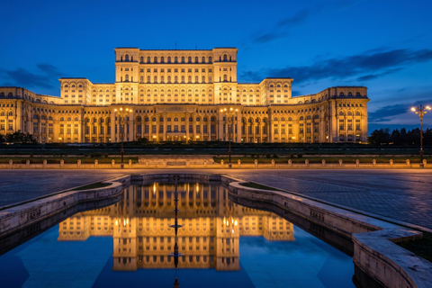 Bucharest: Ceaușescu's Palace, Parliament & Village Museum COACH TOUR Audio guide in 24 languages
