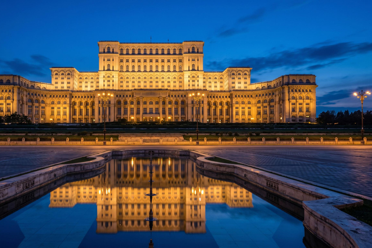 Bucharest: Ceaușescu's Palace, Parliament & Village Museum COACH TOUR Audio guide in 24 languages