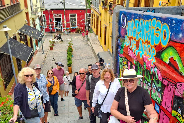 Santiago: Valparaíso Cruise Port Transfer & Vineyard Tour