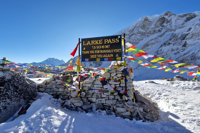 Manaslu Circuit trektocht in Nepal.