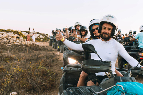 Da Malta: Tour della Laguna Blu e di Gozo con quadrupedi e cenaQuadrilatero condiviso