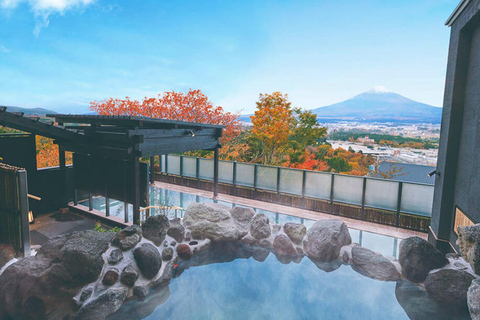 From Tokyo: Mount Fuji, Oshino Hakkai, & Hot Springs Tour 8:30 AM Pickup at Shinjuku West Exit