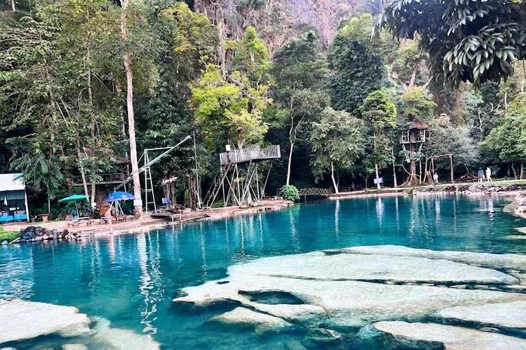 Vang Vieng: Jung Cave, Blue Lagoon 2 & 3 Guided Tour