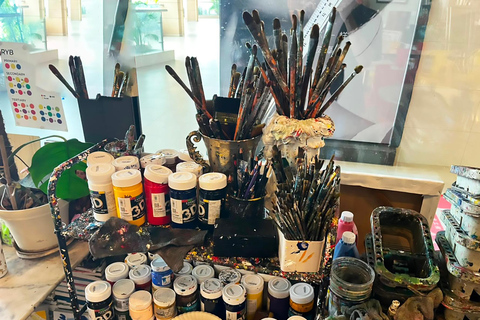 Vientiane: Art House Cafe Painting & Eco Print Workshop
