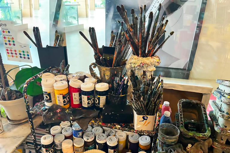 Vientiane: Art House Cafe Painting & Eco Print Workshop